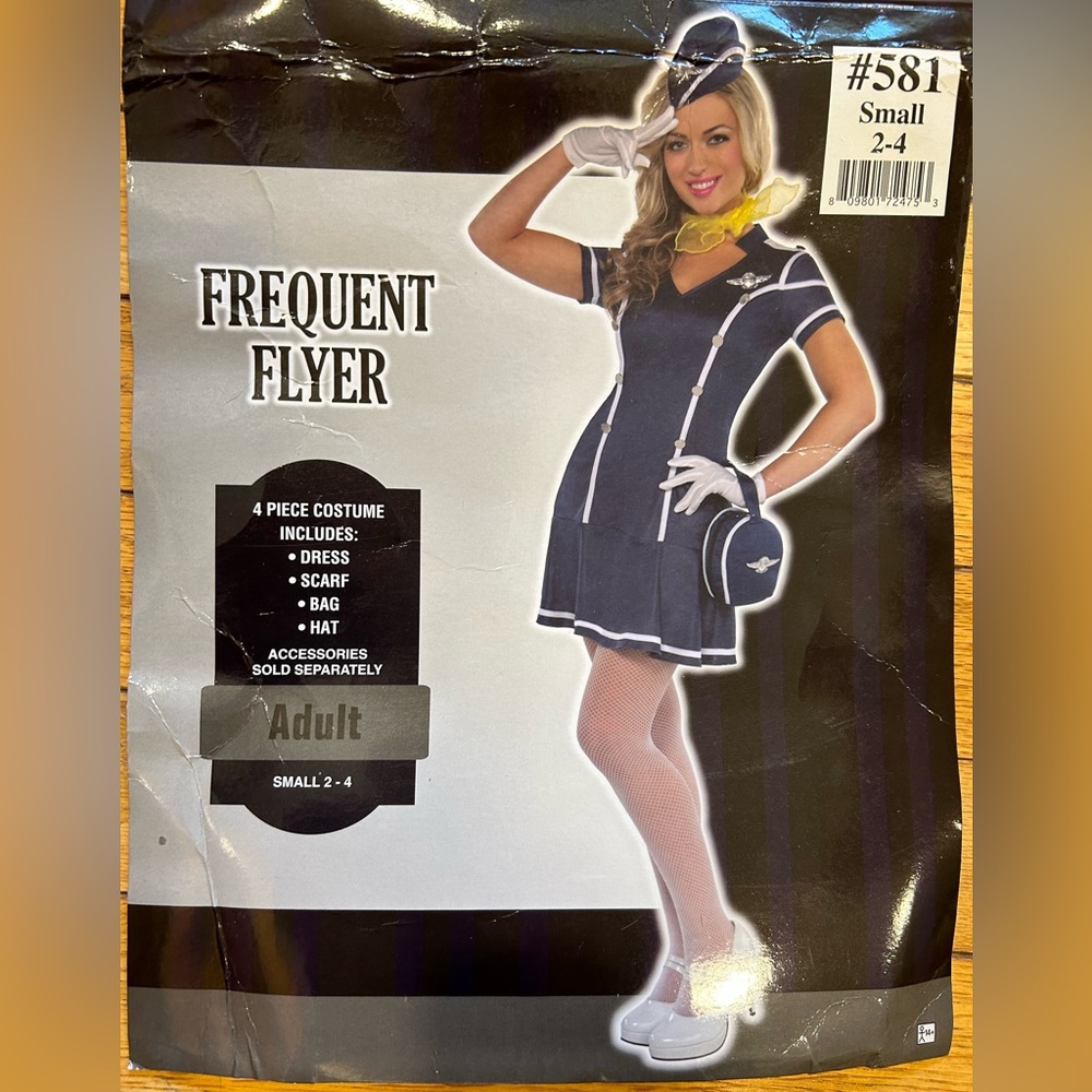 Sexy costume Flight attendant Costume, Sexy stewardess size 2-4 Small petite